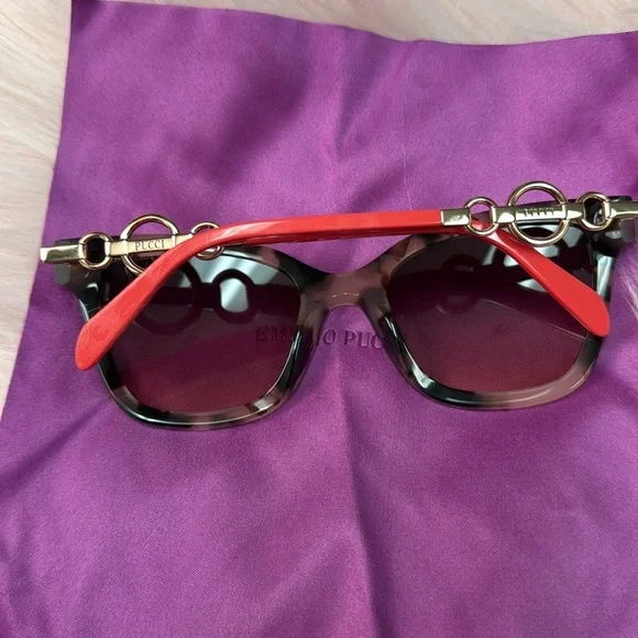 EMILIO PUCCI CAT EYE  WOMENS SUNGLASES NEW - Picture 4 of 5